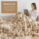 Snuffly® Cozy Faux Rabbit Fleece Throw Blanket