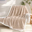 Snuffly® Sherpa Flannel Throw Blanket