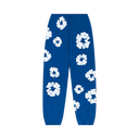 FLOWER SWEATPANTS ROYAL BLUE