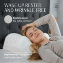 Snuffly® Cooling Ergonomic Memory Foam Contour Pillow, Neck Pain Relief