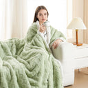 Snuffly® Sherpa Flannel Throw Blanket