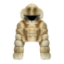 CROPPED HOODED COAT GOLDEN ISLAND
