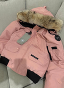 PINK FUR TRIM COAT
