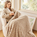 Snuffly® 3D Clouds Silky Flannel Fleece Blanket
