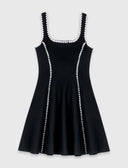 MAJE DRESS SET BLACK LINES