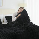 Snuffly® Cozy Faux Rabbit Fleece Throw Blanket