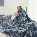 Snuffly® Cozy Faux Rabbit Fleece Throw Blanket