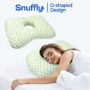 Snuffly® Ear Piercing Donut Pillow - Pain Relief for Side Sleepers