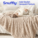 Snuffly® 3D Clouds Silky Flannel Fleece Blanket