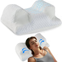 Snuffly® Cooling Ergonomic Memory Foam Contour Pillow, Neck Pain Relief