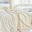 Snuffly® Coral Butterfly Charm Fleece Flannel Blanket