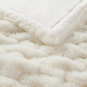 Snuffly® Ruched Faux Fur Cozy Throw Blanket
