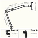 Snuffly® Rotatable Long Arm Tablet Holder