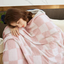 Snuffly® Checkered Flannel Fleece Blanket