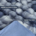 Snuffly® Cozy Faux Rabbit Fleece Throw Blanket