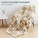 Snuffly® Cozy Faux Rabbit Fleece Throw Blanket