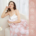 Snuffly® Checkered Flannel Fleece Blanket