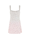WHITE PINK FADE DRESS
