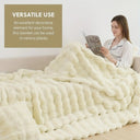 Snuffly® Cozy Faux Rabbit Fleece Throw Blanket