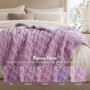 Snuffly® Ruched Faux Fur Cozy Throw Blanket