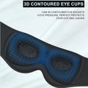 Snuffly® Bluetooth Sleep Mask with Headphones 3D Contoured Design