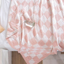 Snuffly® Checkered Flannel Fleece Blanket