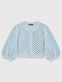 MAJE DRESS SET CROCHET BLUE