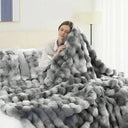 Snuffly® Cozy Faux Rabbit Fleece Throw Blanket