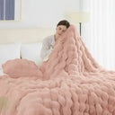 Snuffly® Cozy Faux Rabbit Fleece Throw Blanket