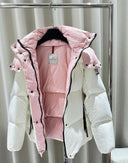 white pink coat