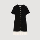 SANDRA TRIM KNITTED MINI DRESS