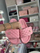 pink sandals