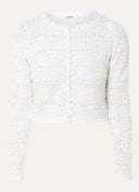 SANDRA FLORAL EMBELLISHED KNIT CARDIGAN