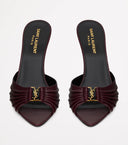 BORDEAUX LEATHER HEELS