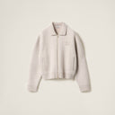 Miue wool zipper cardigan