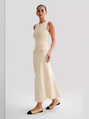 Strick-Hemdkleid mit Knöpfen