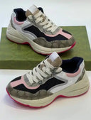 navy pink sneakers