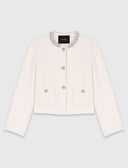 MAJE TWEED PEARL JACKET